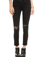 Black Distressed Skinny Jeans